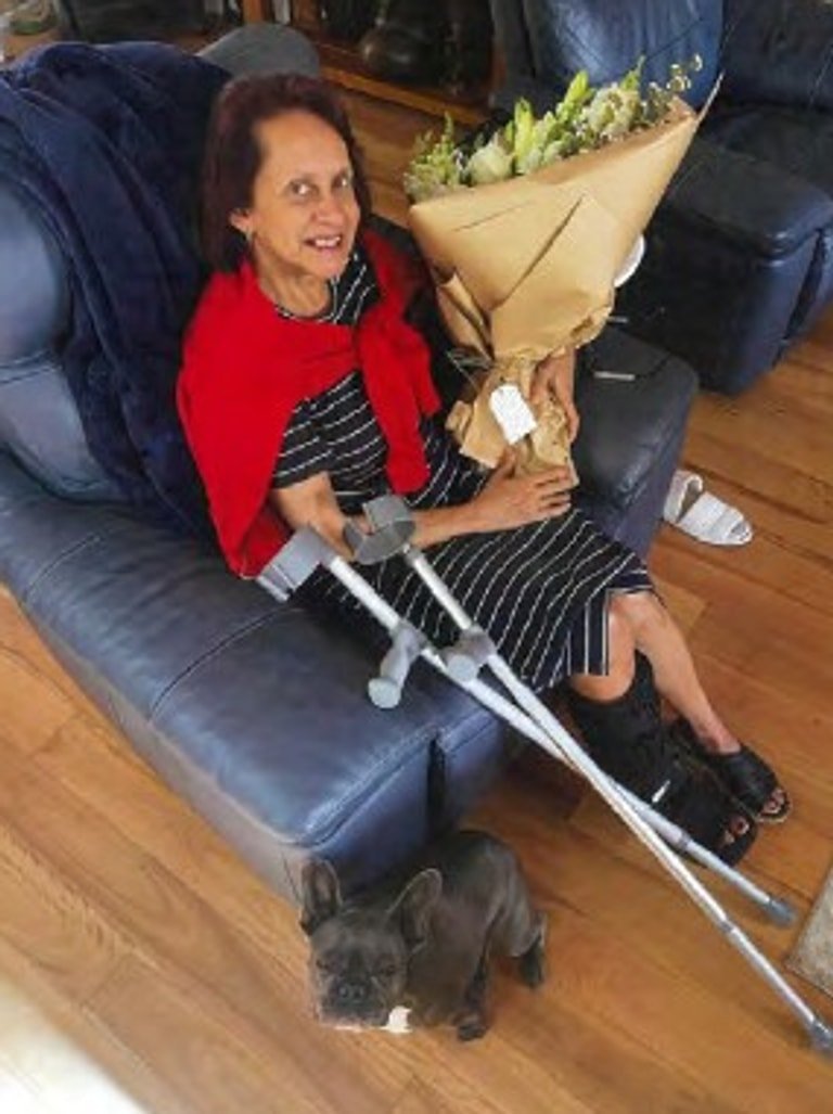 Mr Lamarre-Condon allegedly sent this photo of a woman with a bouquet of flowers to his friend Shae Davison.