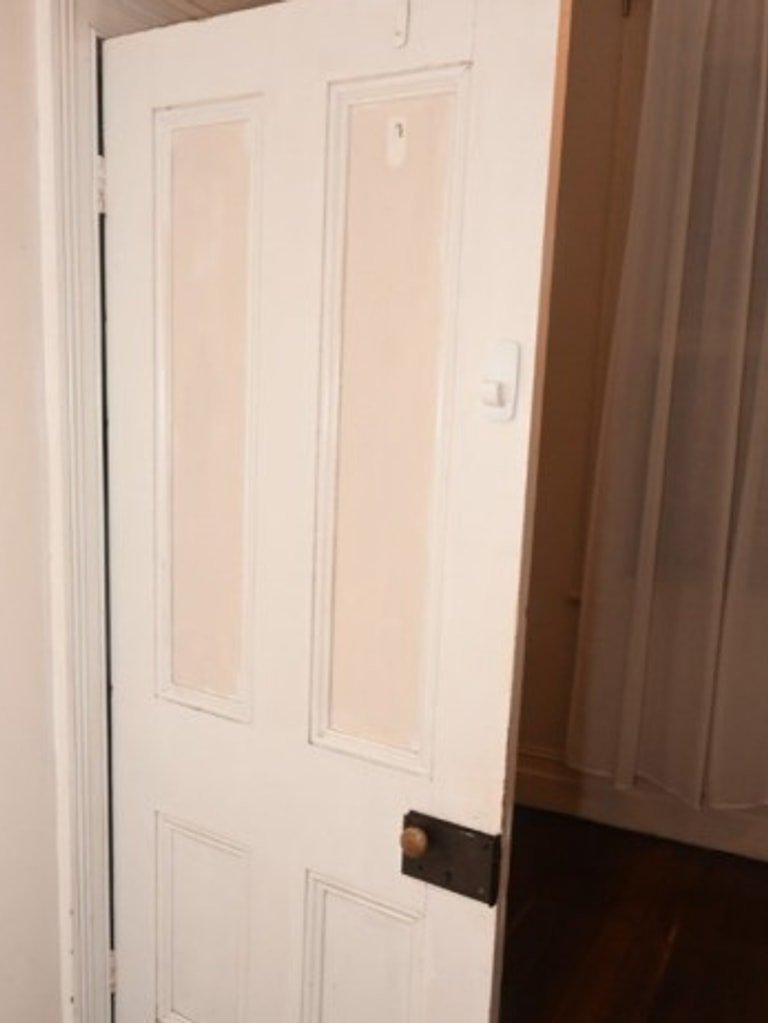 A photo of the door taken in 2024.