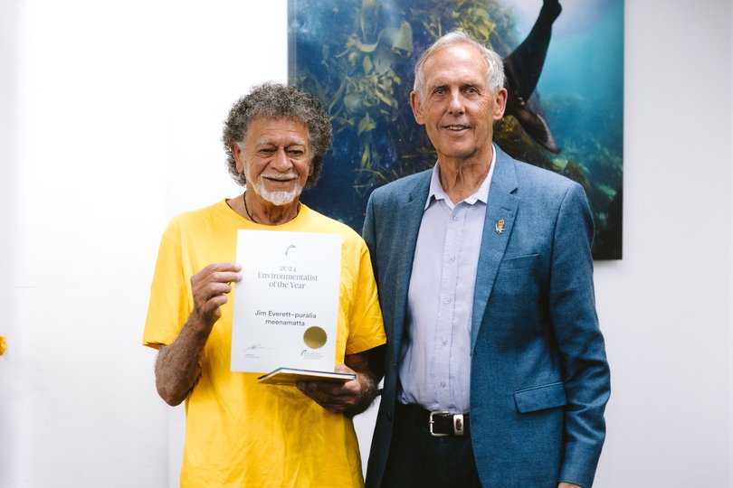 Uncle Jim Everett and Dr Bob Brown.