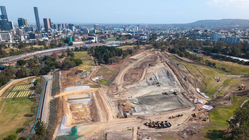 Earthworks are already under way at Brisbane's Victoria Park Olympic stadium site. (PR IMAGE PHOTO)