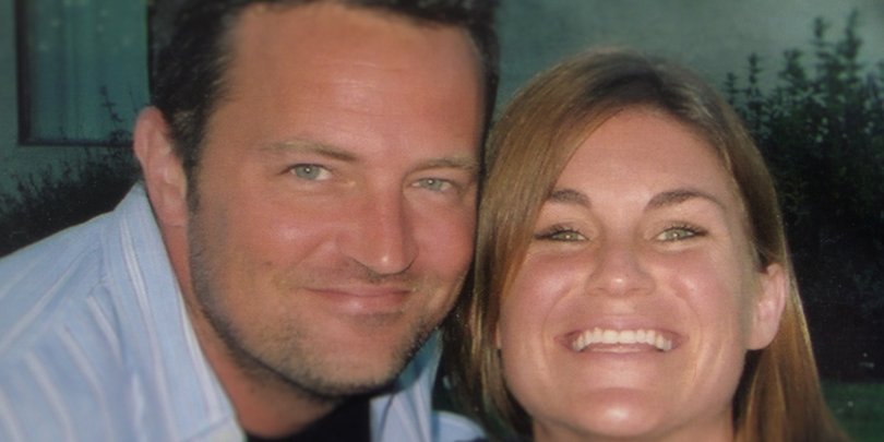 Matthew Perry pictured with his sister Mia Perry Bowick.