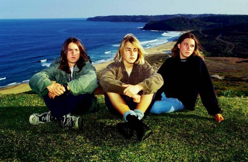 Daniel Johns, centre, with former Silverchair bandmates Ben Gillies and Chris Joannou.