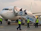 FlyDubai passengers are safe after a feud in the cockpit forced a flight to land in Saudi Arabia. (AP PHOTO)