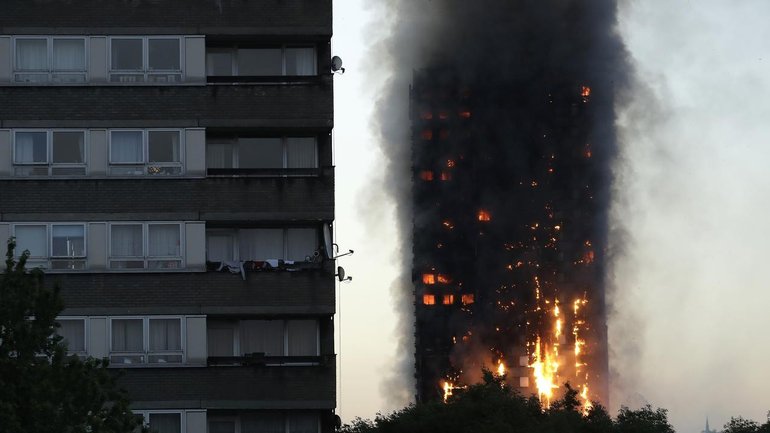 Police sent their case files to prosecutors over the Grenfell Tower fire, which killed 72 people. (AP PHOTO)
