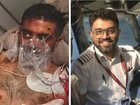 Benjamin Netanyahu has praised a wounded pilot and passengers aboard a FlyDubai flight for their bravery after a violent confrontation in the cockpit forced an aircraft to make an emergency landing.
