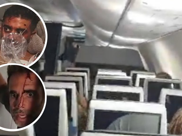 Passengers aboard a flight to Tel Aviv have described the terrifying moment the aircraft plunged thousands of feet within minutes after a violent attack broke out in the cockpit.