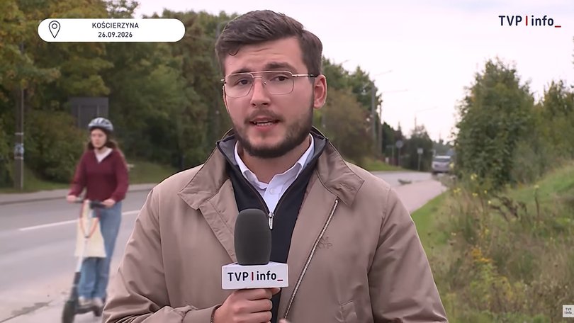 The teenager was struck by a car on live television.