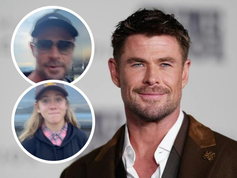 Chris Hemsworth has given fans a glimpse of his life away from Hollywood by sharing a proud dad moment.