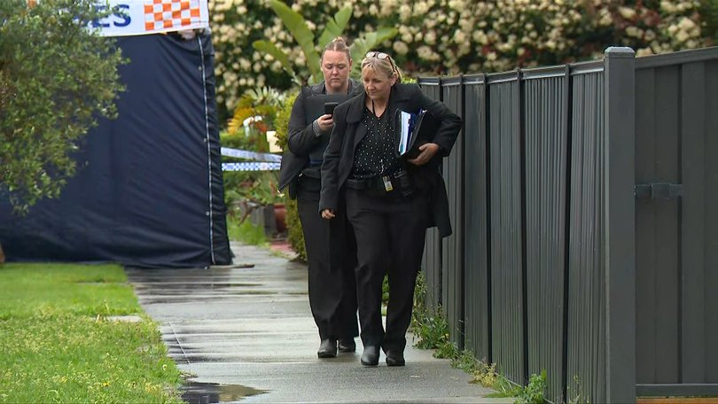 Homicide Squad detectives remained at the property on Thursday.