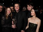 Jim Carrey with Min Ah, right, at the Cesar Film Awards on February 26, 2026 in Paris.