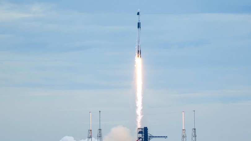The 25-storey-tall SpaceX Falcon 9 rocket thundered off the launch pad in Florida.