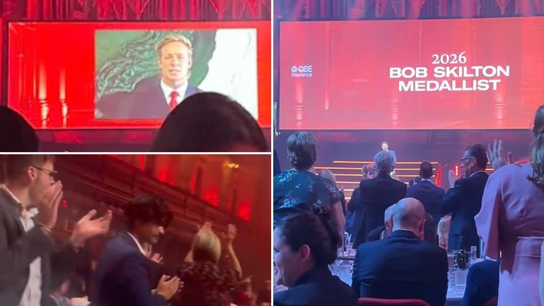 Many fans got to their feet when Isaac Heeney’s name was called out the club’s best-and-fairest event.