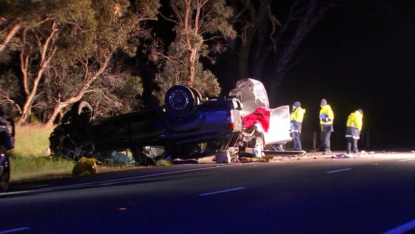 Three people were killed in the highway crash.