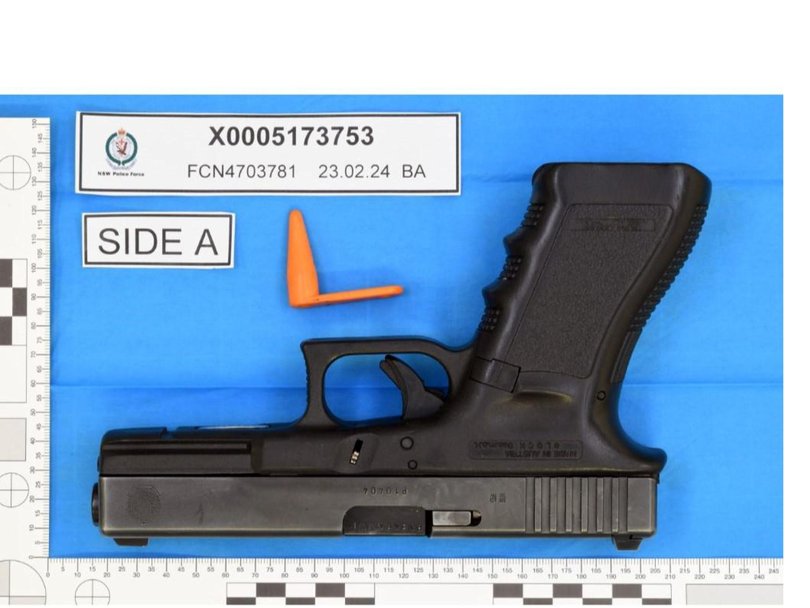 Mr Lamarre-Condon’s gun. Picture: NewsWire Handout