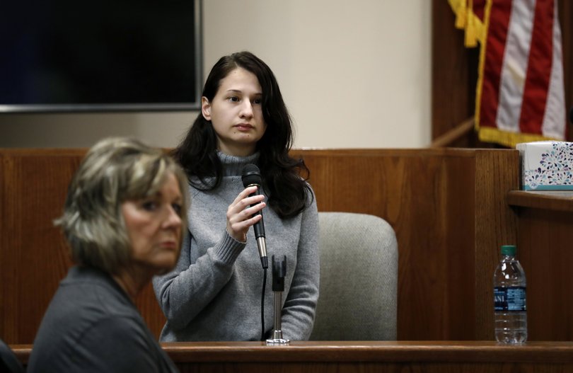 Gypsy-Rose Blanchard pictured at the trial of her ex-boyfriend Nicholas Godejohn in 2018.