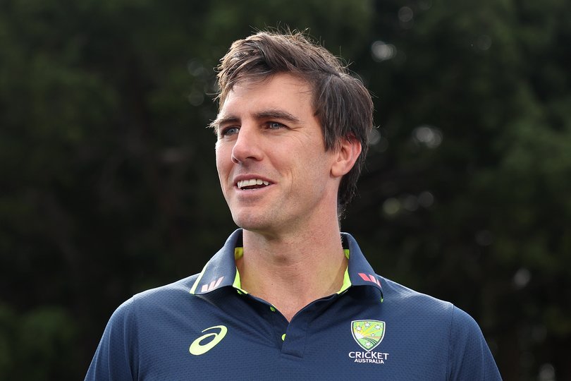 SYDNEY, AUSTRALIA - SEPTEMBER 08: Pat Cummins speaks to media during a Cricket Australia Media Opportunity at the Sydney Cricket Ground on September 08, 2026 in Sydney, Australia. (Photo by Mark Metcalfe/Getty Images for Cricket Australia)