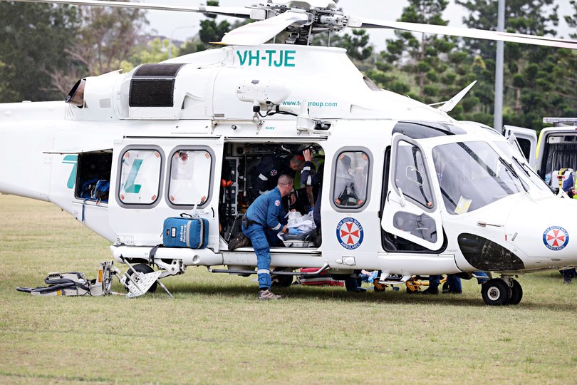 Knights fans fighting for life after horror crowd crash.