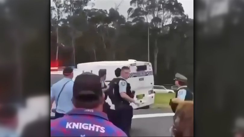 Charges are expected to be laid for a teenager who allegedly drove into a crowd of Newcastle Knights fans on Saturday.