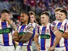 Knights players suffered heart-break, falling just short of a break-through premiership win. 