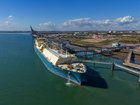 The Seapeak Meridian LNG tanker docks near Rochester, UK last month.