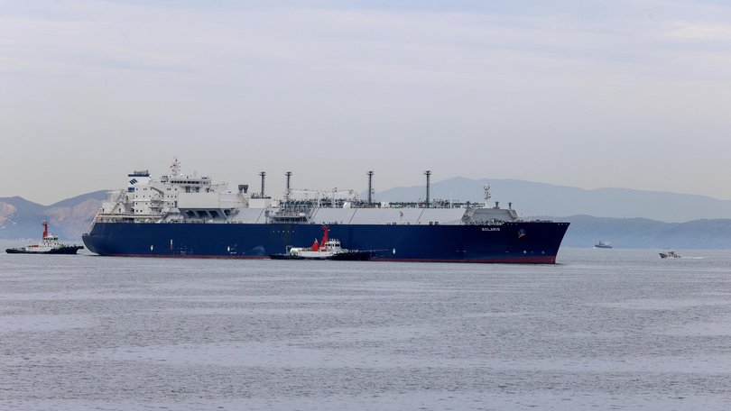 The Solaris arrives in at Himeji LNG terminal in Japan in April. The tanker supplies LNG from Australian ports.