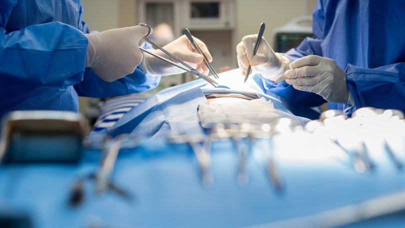 A US mum has filed legal proceedings against a New York hospital after a CT scan revealed a shocking discovery.