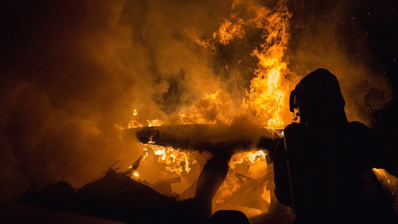 A teenage boy has been severely burned after the car he was in was firebombed in a suspected case of organised crime in Melbourne’s north west. Please note: this is a stock image of a car fire.