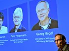 Karl Deisseroth, Peter Hegemann and Georg Nagel were announced Nobel winners at in Stockholm. 