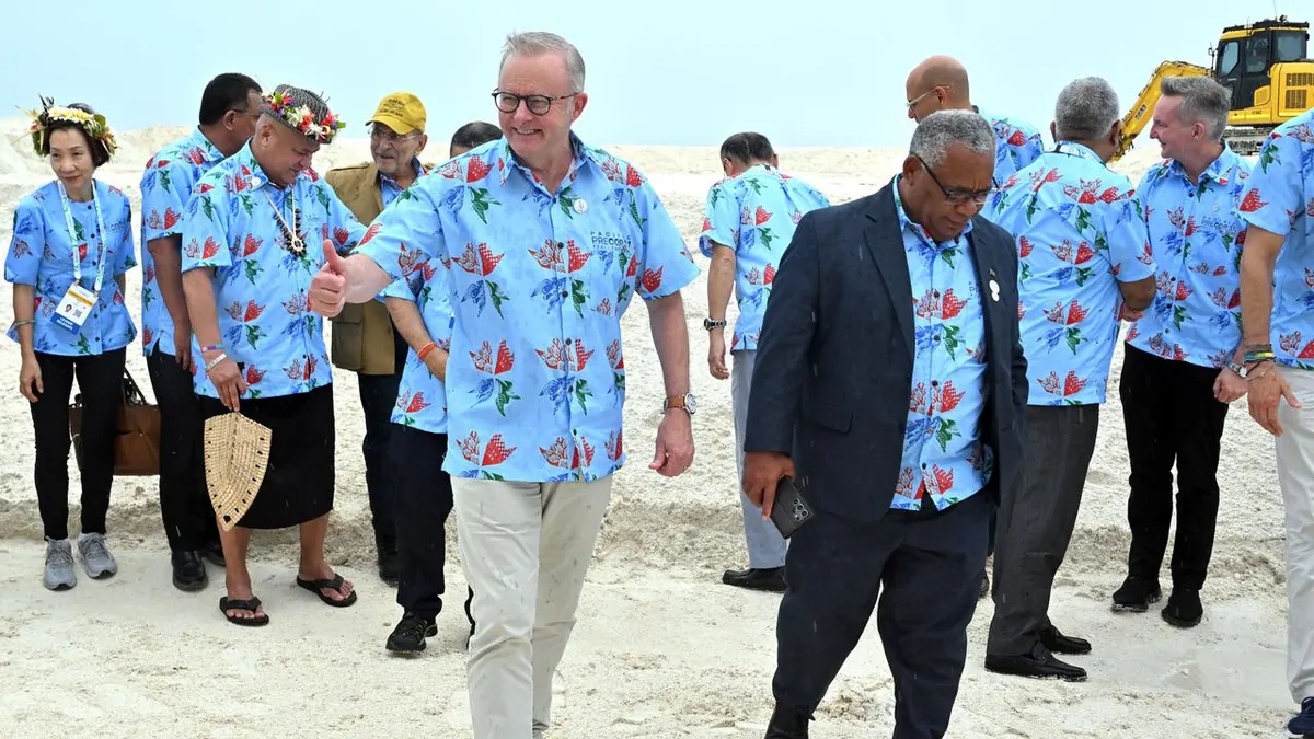 Besieged Pacific nation warns COP31 can't be climate talkfest as Anthony Albanese accused of disrespect