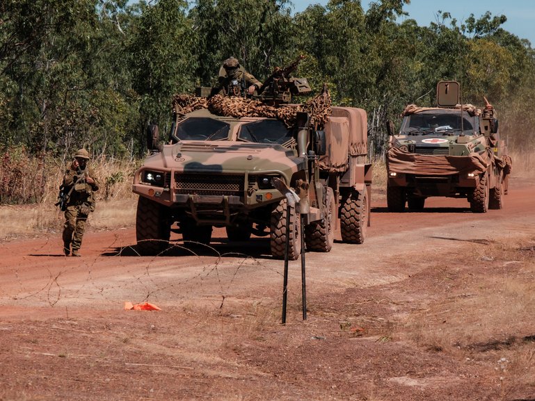 Mount Bundey Training Area i the Northern Territory. 