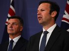 SYDNEY, AUSTRALIA - NewsWire Photos -OCTOBER 06 2026: Nationals leader Matt Canavan and The Leader of the Opposition Angus Taylor address the media in a press conference. NewsWire/ Gaye Gerard