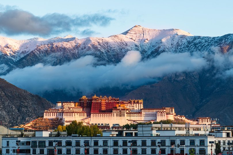 Potala palace, in Lhasa, the Tibetan capital.