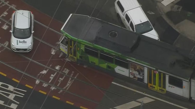 A woman has allegedly been stabbed on a Melbourne tram. Picture: ABC