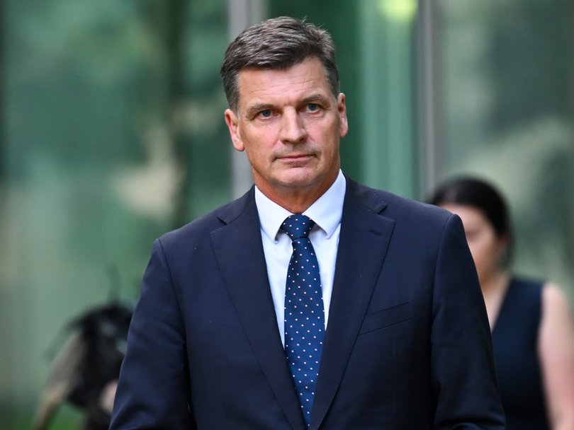 Opposition Leader Angus Taylor has criticised ‘those who deceitfully accuse Israel of genocide’. Picture: NewsWire / Martin Ollman