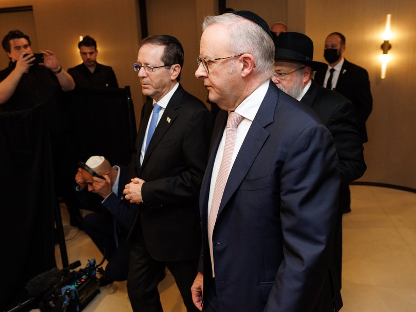 Prime Minister Anthony Albanese has marked the ‘dark anniversary’. Picture: NewsWire / Wolter Peeters