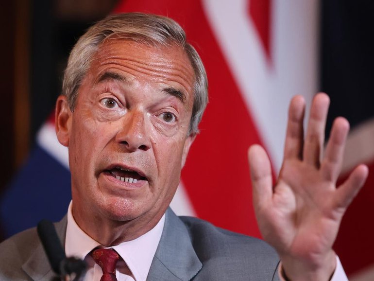Joshua Kerry's DNA was allegedly found outside the door of Farage's home in April 2025. (EPA PHOTO)