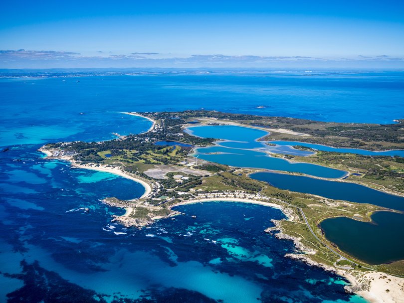 Aerial view of Rottnest Island Picture: Airphoto Australia