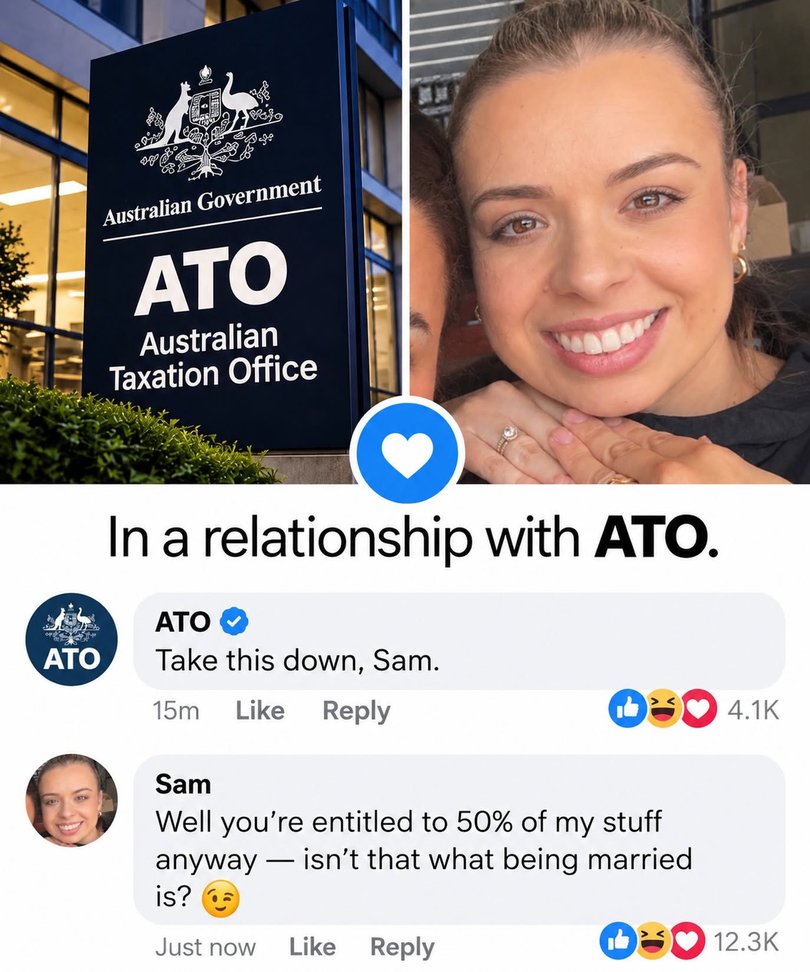 Another social media user declaring they were “in a relationship with the ATO.”