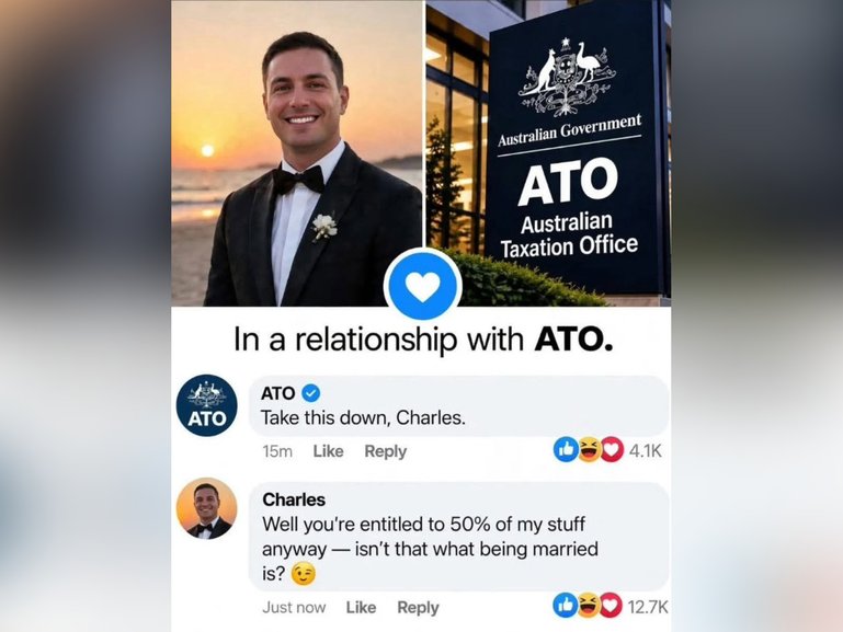 AI memes of small business owners declaring they’re “in a relationship” with the ATO have begun to spring up on social media after the tax office’s decision to stop accepting credit card payments.