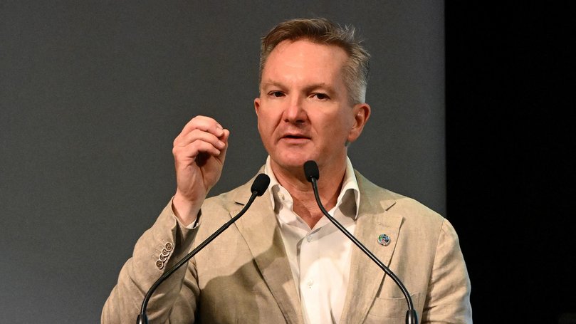 Chris Bowen addresses the opening ceremony of the Pacific pre-COP31 summit in Fiji.
