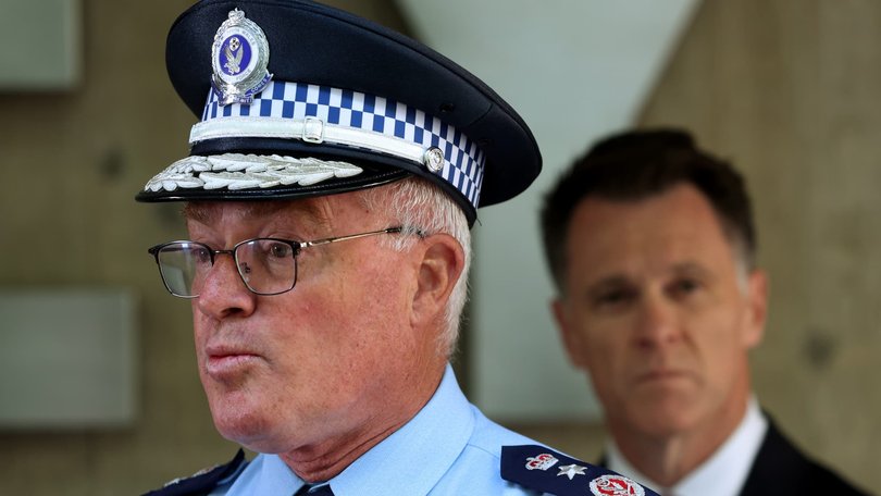 NSW Police Commissioner Mal Lanyon said the man shot on the Central Coast was known to police. Picture: NewsWire / John Appleyard
