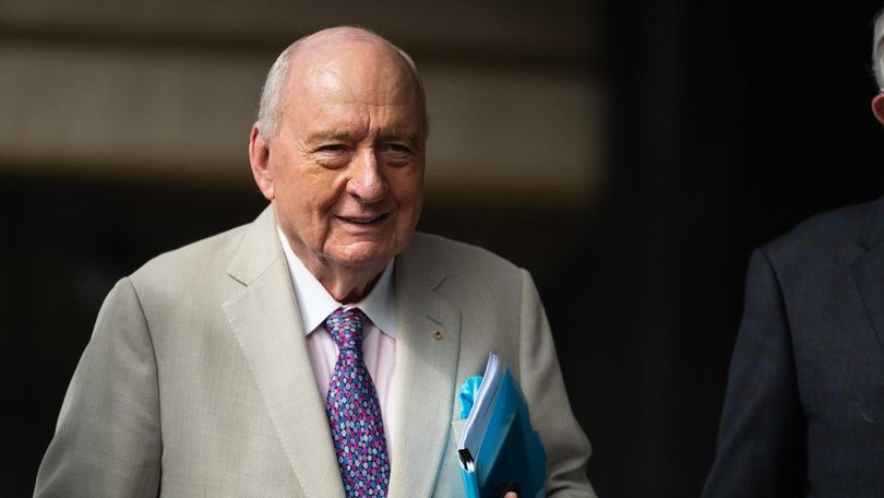 Former broadcaster Alan Jones is on trial for allegedly abusing five men over two decades. (Sarah Wilson/AAP PHOTOS)
