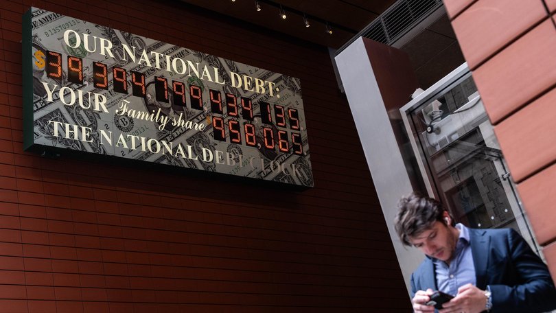 The ‘National Debt Clock’ in New York.