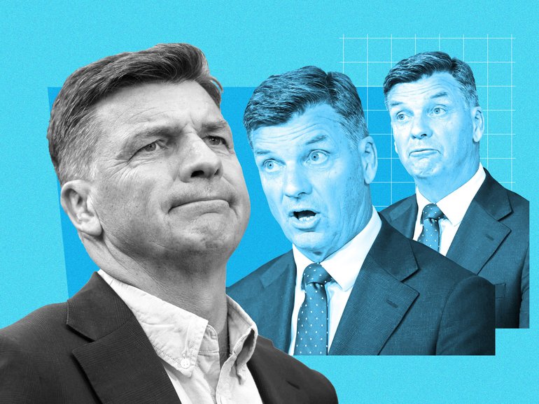 Angus Taylor is struggling to set the political agenda.
