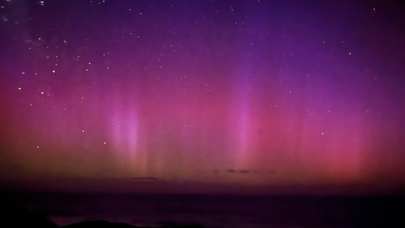 Esperance resident Dave Macadam captures stunning image of the Aurora Australis on Tuesday night from the 11 Mile Beach carpark.