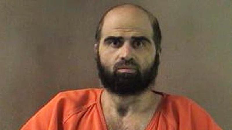 US army psychiatrist Nidal Hasan killed 13 people at the Fort Hood military base in 2009.