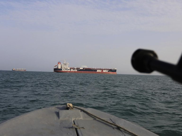 Iran's Revolutionary Guards claimed an attack on a tanker in the Strait of Hormuz. 