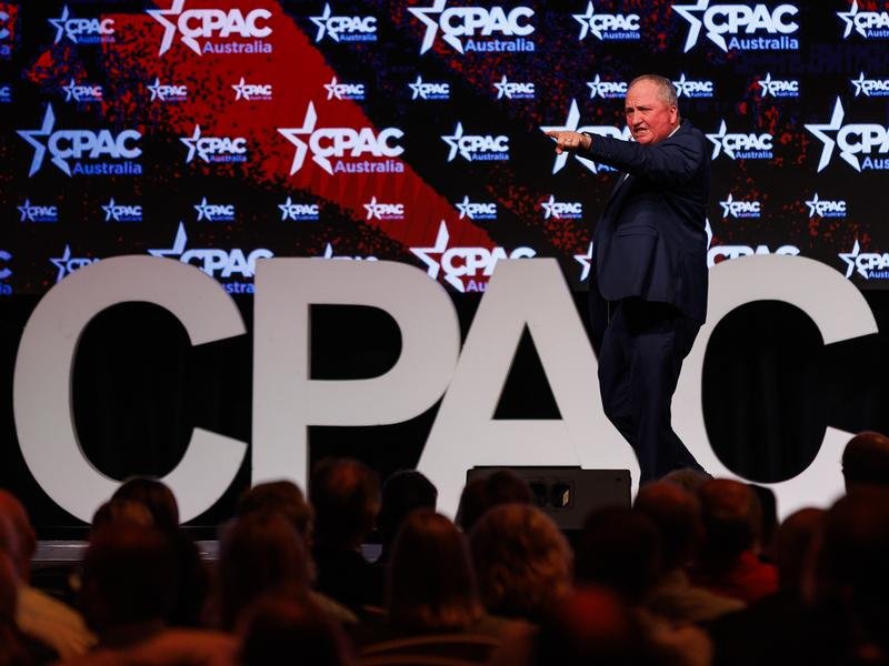 Barnaby Joyce at the CPAC event.