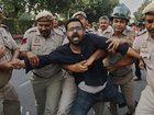 Massive political protests are being held in India's capital of Delhi. (AP PHOTO)