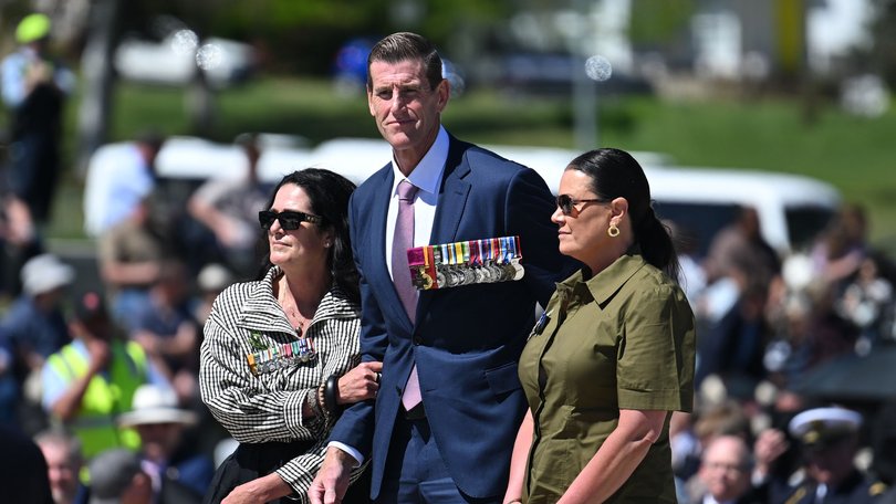Ben Roberts-Smith at the national commemorative service marking the 25th anniversary of Australian service at the Australian War Memorial.